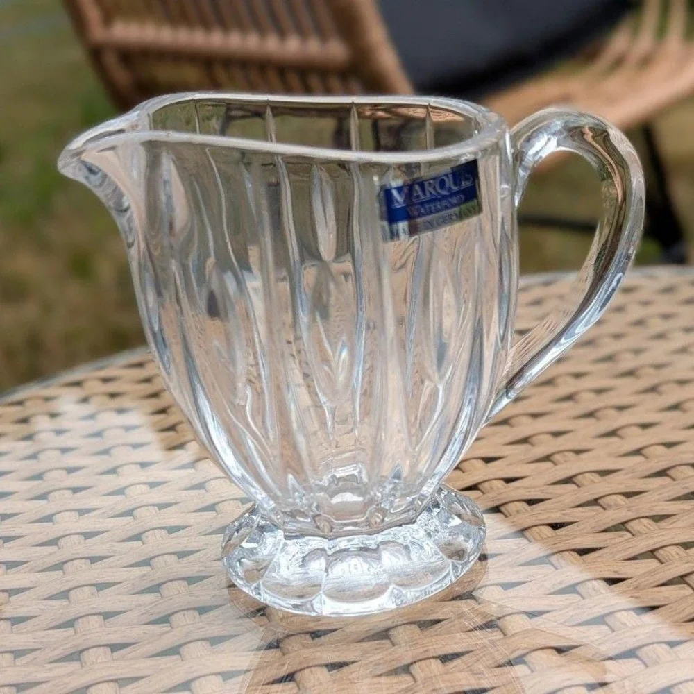Waterford Marquis Crystal Vintage‎ Ribbed Glass Creamer Made in Germany